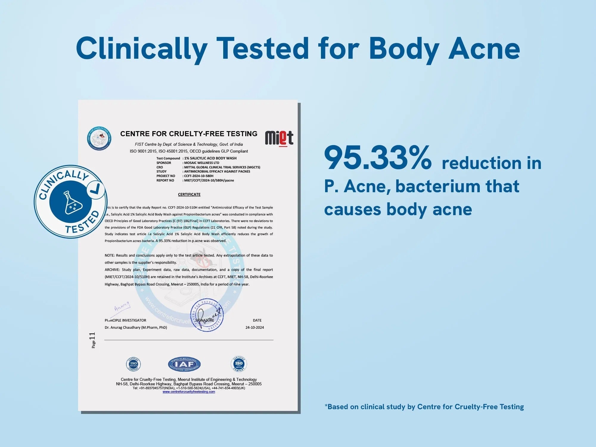 1% Salicylic Acid Body Wash - 250 mL